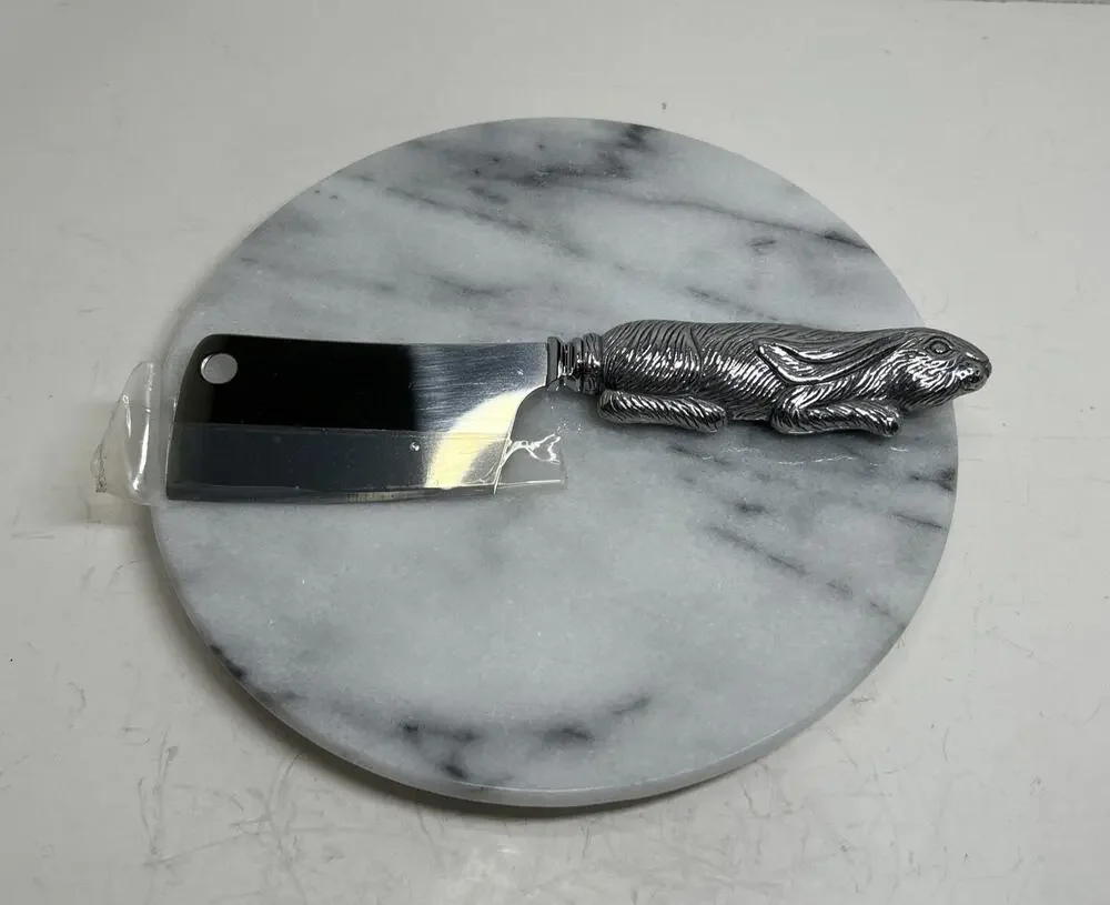 Arthur Court White Marble Cheese 7